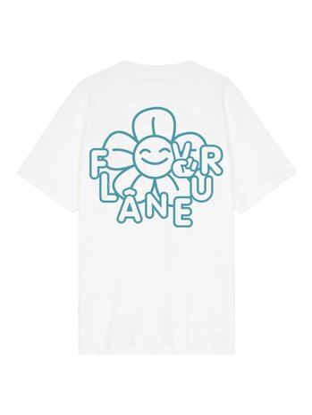 FLÂNEUR HAPPY FLOWER T-SHIRT WIT