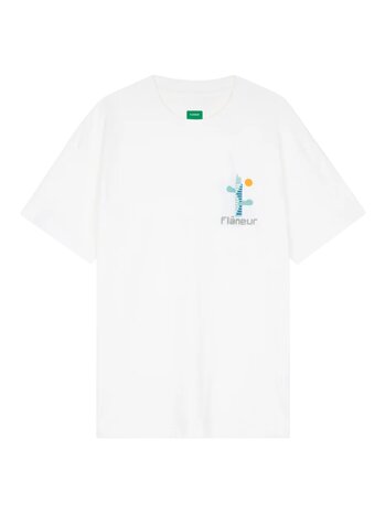 FLÂNEUR FESTIVAL MAP T-SHIRT WIT
