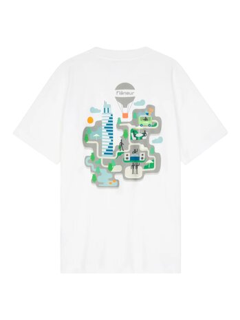 FLÂNEUR FESTIVAL MAP T-SHIRT WIT