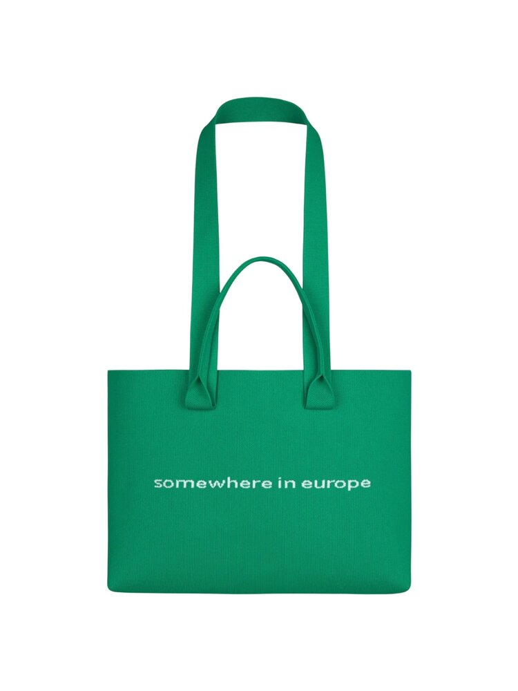 FLÂNEUR KNITTED TOTE BAG GROEN