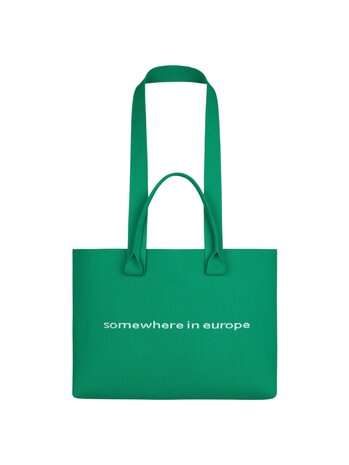 FLÂNEUR KNITTED TOTE BAG GROEN
