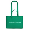 FLÂNEUR KNITTED TOTE BAG GROEN FLÂNEUR KNITTED TOTE BAG GROEN