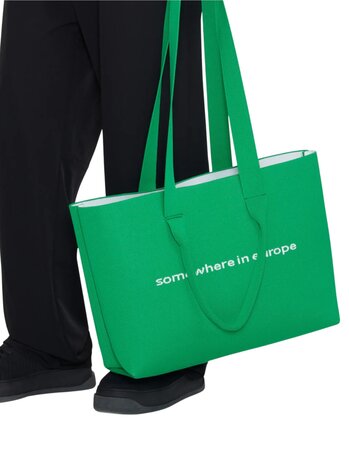 FLÂNEUR KNITTED TOTE BAG GROEN