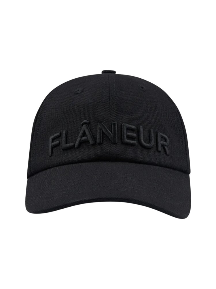 FLÂNEUR LOGO CAP ZWART FLÂNEUR LOGO CAP ZWART