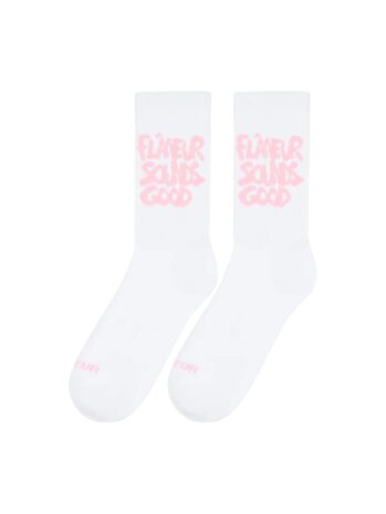 FLÂNEUR SOUNDS GOOD SOKKEN WIT/ROZE