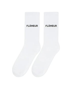 FLÂNEUR LOGO SOKKEN WIT