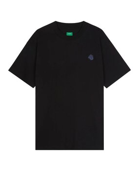 FLÂNEUR RUBBER BLOSSOM T-SHIRT ZWART