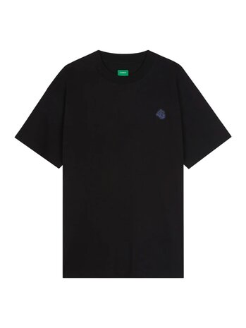 FLÂNEUR RUBBER BLOSSOM T-SHIRT ZWART