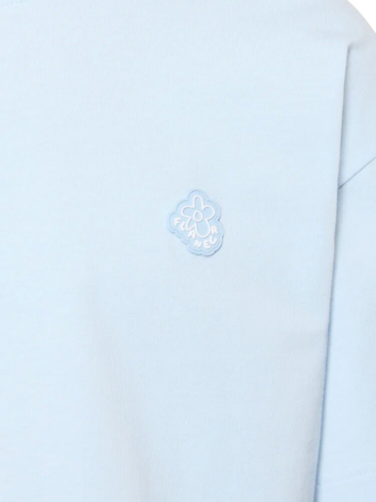 FLÂNEUR RUBBER BLOSSOM T-SHIRT LICHTBLAUW FLÂNEUR RUBBER BLOSSOM T-SHIRT LICHTBLAUW