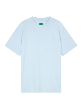 FLÂNEUR RUBBER BLOSSOM T-SHIRT LICHTBLAUW FLÂNEUR RUBBER BLOSSOM T-SHIRT LICHTBLAUW