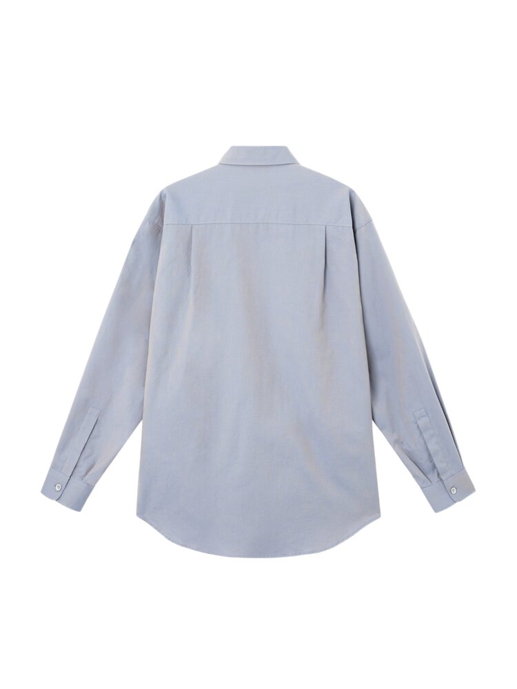 STONE ISLAND MARINA ORGANIC OXFORD COTTON SHIRT BLAUW