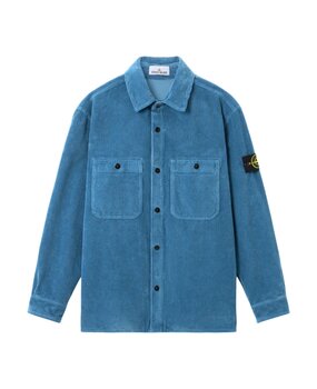 STONE ISLAND ORGANIC COTTON 800 CORDUROY OVERSHIRT BLAUW