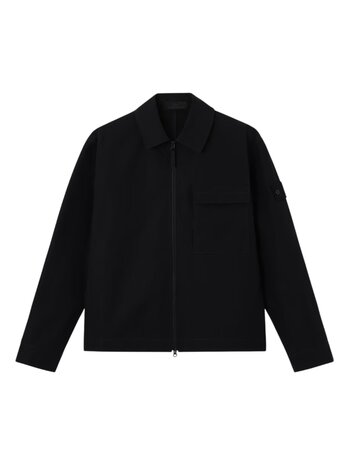 STONE ISLAND GHOST PIECE WEATHERPROOF COMFORT FIT OVERSHIRT ZWART