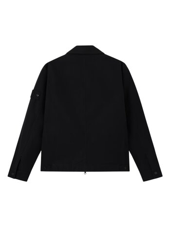 STONE ISLAND GHOST PIECE WEATHERPROOF COMFORT FIT OVERSHIRT ZWART
