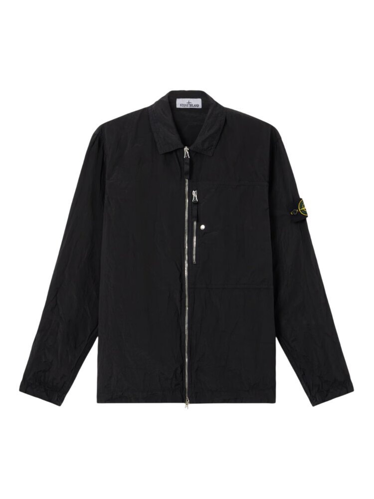 STONE ISLAND NYLON METAL OVERSHIRT ZWART