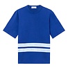 STONE ISLAND MARINA ORGANIC COTTON T-SHIRT BLAUW STONE ISLAND MARINA ORGANIC COTTON T-SHIRT BLAUW