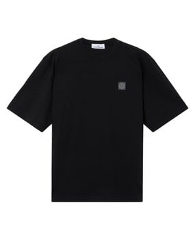 Stone Island STONE ISLAND ORGANIC COTTON T-SHIRT ZWART