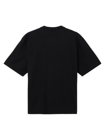 STONE ISLAND ORGANIC COTTON T-SHIRT ZWART