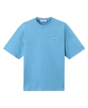 Stone Island STONE ISLAND ORGANIC COTTON T-SHIRT BLAUW