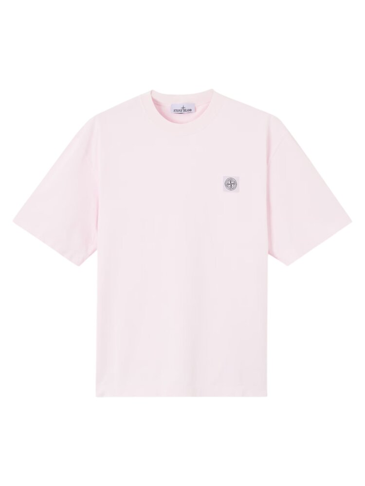 Stone Island STONE ISLAND ORGANIC COTTON T-SHIRT ROZE