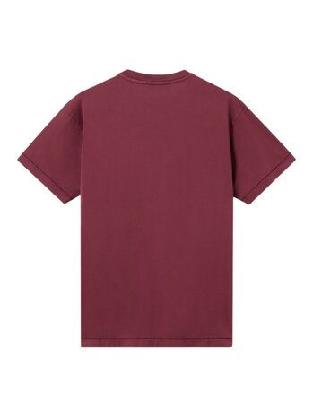 STONE ISLAND 60/2 COTTON T-SHIRT BURGUNDY