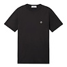 Stone Island STONE ISLAND 60/2 COTTON T-SHIRT ZWART Stone Island STONE ISLAND 60/2 COTTON T-SHIRT ZWART