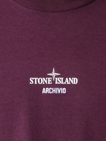STONE ISLAND ARCHIVIO T-SHIRT AMARANTH PAARS