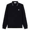 STONE ISLAND LONGSLEEVE POLO ZWART
