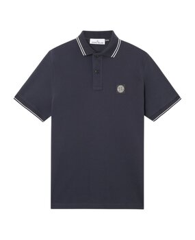 Stone Island STONE ISLAND ORGANIC COTTON POLO MARINE