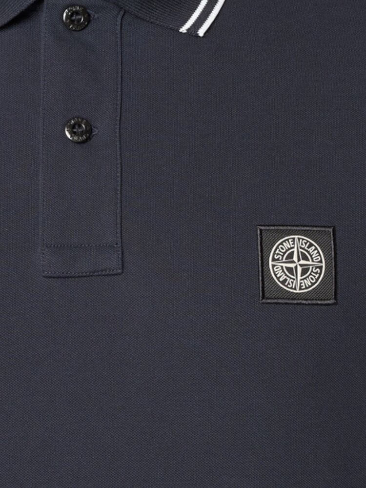 Stone Island STONE ISLAND ORGANIC COTTON POLO MARINE