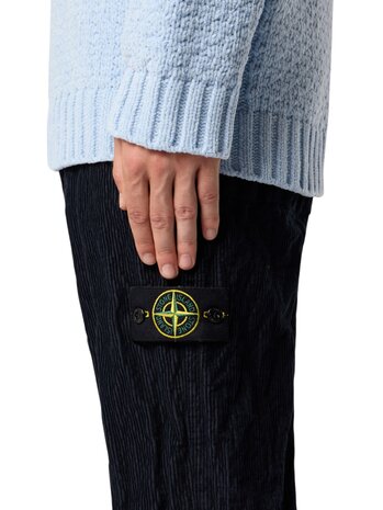 Stone Island STONE ISLAND WRINKLED CORDUROY 500-TC BROEK NAVY