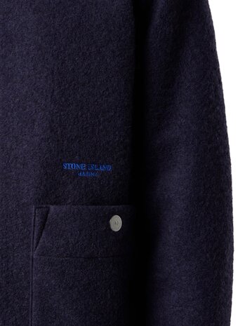 STONE ISLAND MARINA FELTED WOOL POLYESTER JACK MARINE