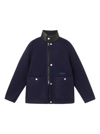 STONE ISLAND MARINA FELTED WOOL POLYESTER JACK MARINE