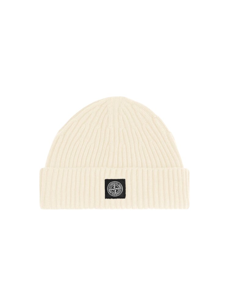 STONE ISLAND FULL RIB RWS WOOL MUTS IVORY