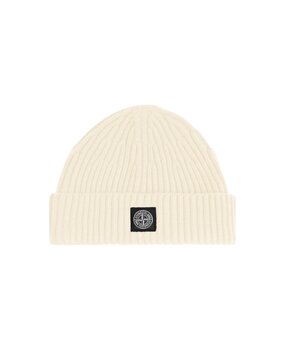 STONE ISLAND FULL RIB RWS WOOL MUTS IVORY