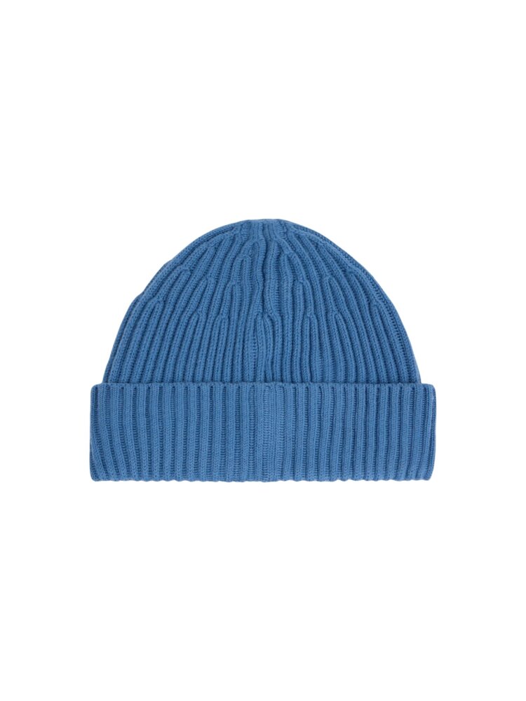 STONE ISLAND FULL RIB RWS WOOL MUTS BLUE ACCIAIO