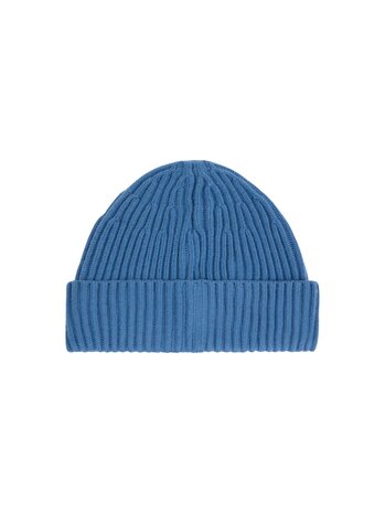 STONE ISLAND FULL RIB RWS WOOL MUTS BLUE ACCIAIO