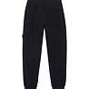 STONE ISLAND BRUSHED ORGANIC COTTON FLEECE SWEATPANTS BLACK