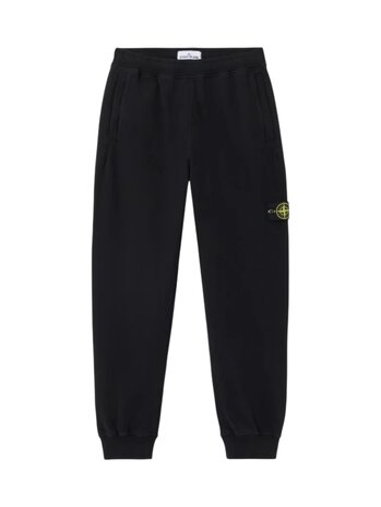 Stone Island STONE ISLAND BRUSHED ORGANIC COTTON FLEECE SWEATPANTS BLACK