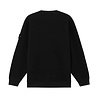 STONE ISLAND GHOST STRETCH COTTON FLEECE SWEATER BLACK