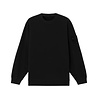 STONE ISLAND GHOST STRETCH COTTON FLEECE SWEATER BLACK