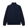 Stone Island STONE ISLAND BRUSHED ORGANIC COTTON FLEECE HALF ZIP SWEATER MARINE