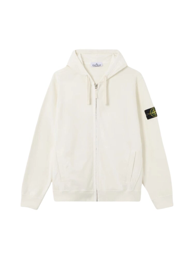 Stone Island STONE ISLAND BRUSHED ORGANIC COTTON FLEECE VEST IVORY