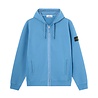 STONE ISLAND BRUSHED ORGANIC COTTON FLEECE VEST BLUE ACCIAIO