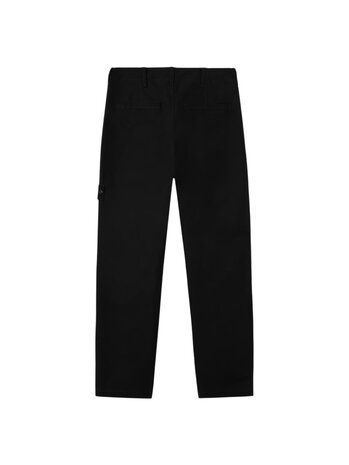 Stone Island STONE ISLAND GHOST PIECE WEATHERPROOF COTTON CANVAS BROEK ZWART