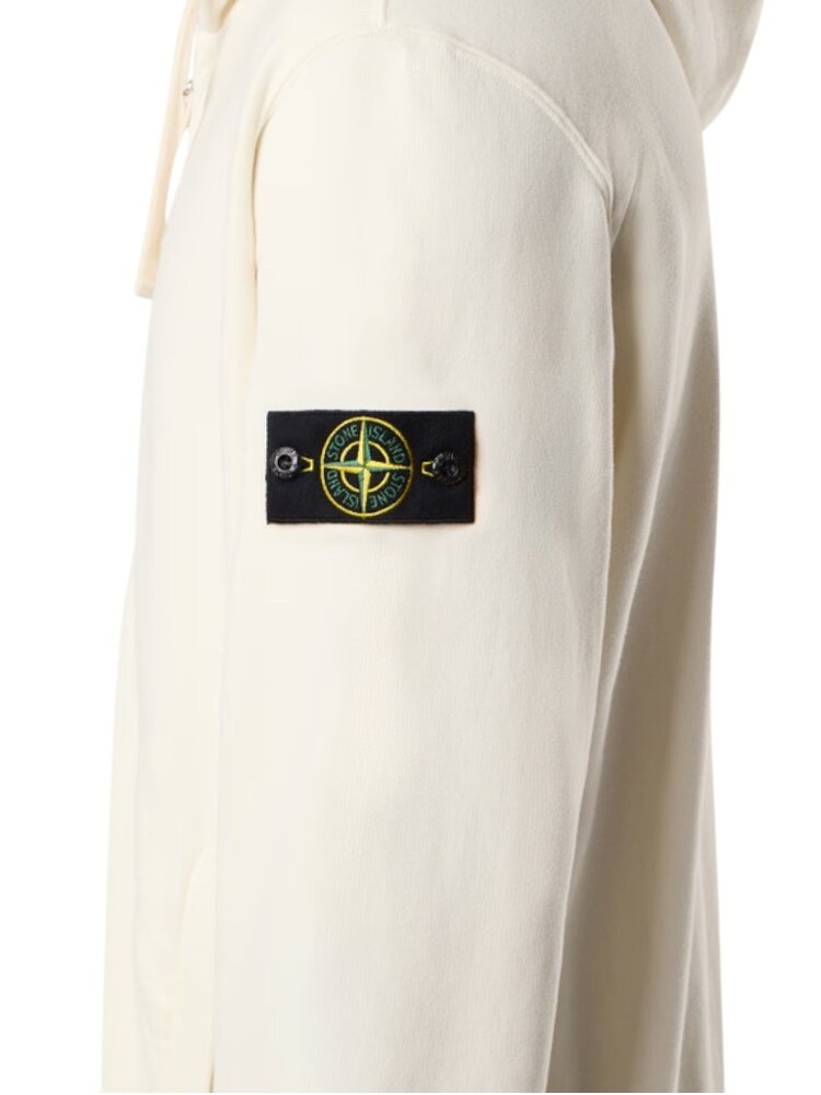 Stone Island STONE ISLAND BRUSHED ORGANIC COTTON FLEECE VEST IVORY