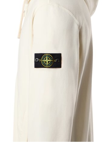 STONE ISLAND BRUSHED ORGANIC COTTON FLEECE VEST IVORY