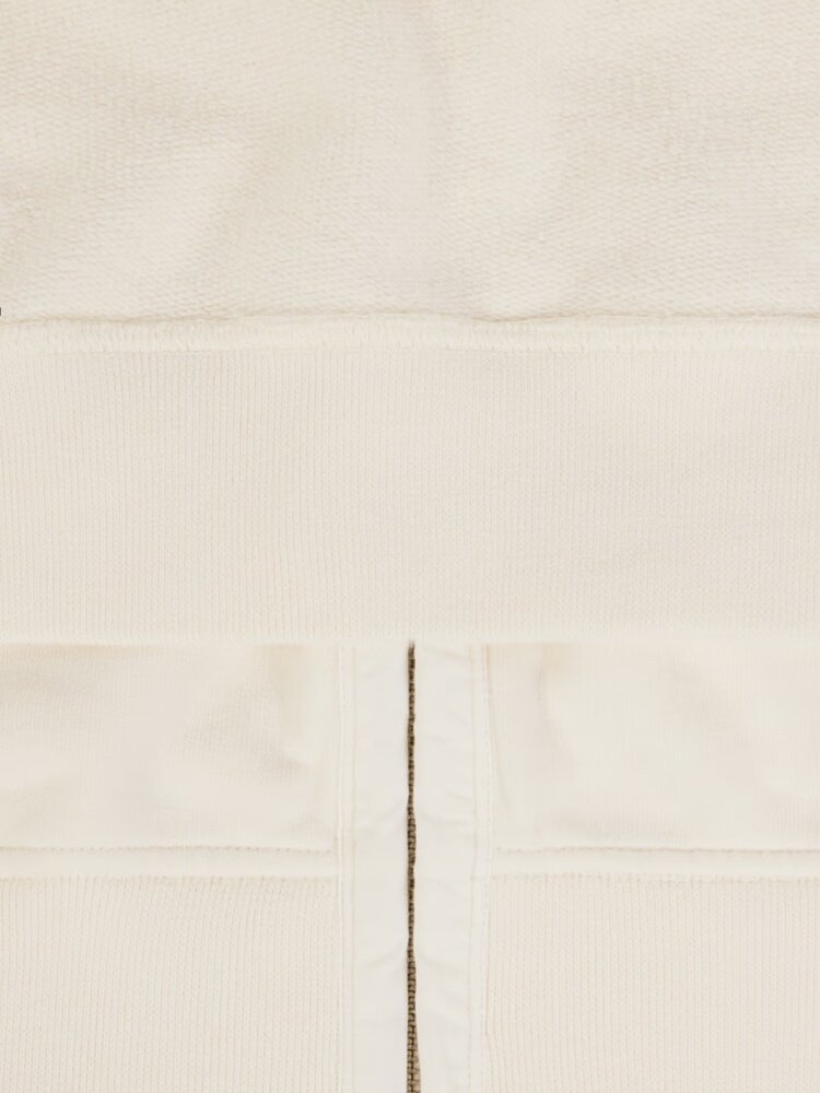 Stone Island STONE ISLAND BRUSHED ORGANIC COTTON FLEECE VEST IVORY