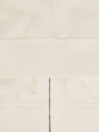 STONE ISLAND BRUSHED ORGANIC COTTON FLEECE VEST IVORY