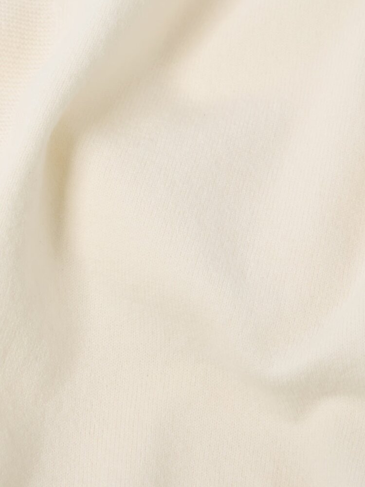 STONE ISLAND STRETCH RWS WOOL HALF-BUTTON CREME